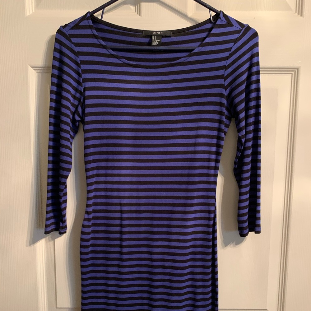 Black and blue stripe Dress